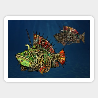 Steampunk Fish #5 Sticker